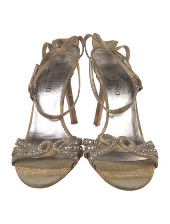Valentino Rockstud Accents Leather Sandals
