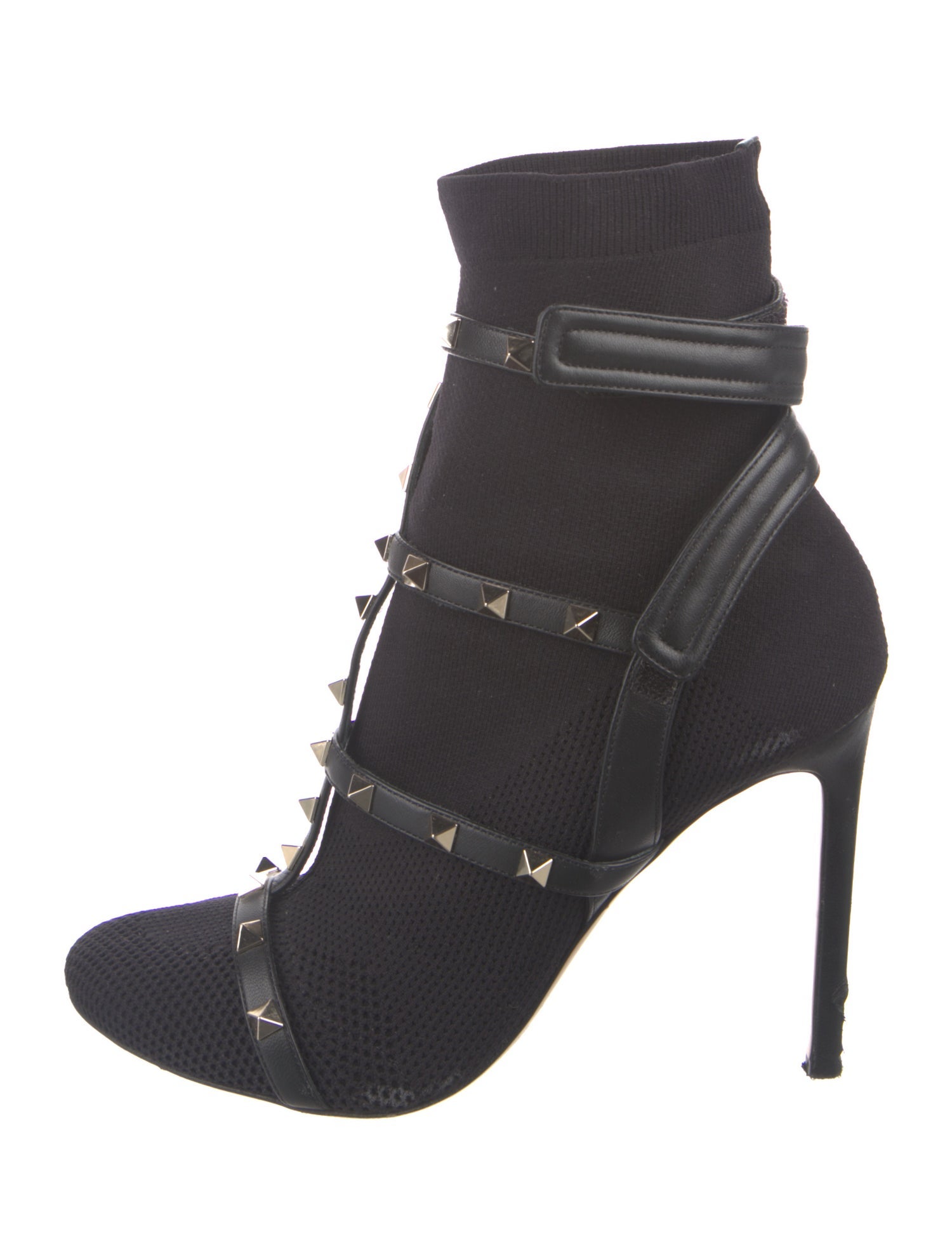 Valentino Rockstud Accents Studded Accents Sock Boots