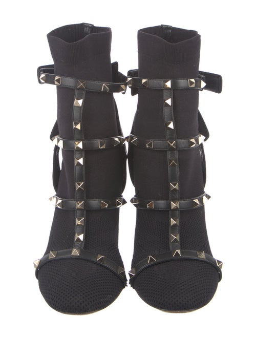 Valentino Rockstud Accents Studded Accents Sock Boots