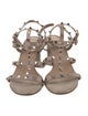 Valentino Rockstud Accents Leather Gladiator Sandals