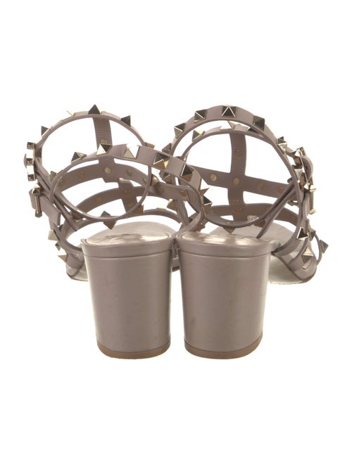 Valentino Rockstud Accents Leather Gladiator Sandals