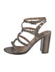 Valentino Rockstud Accents Leather Gladiator Sandals