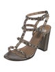 Valentino Rockstud Accents Leather Gladiator Sandals