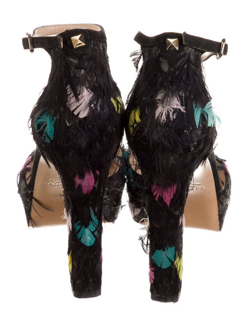 Valentino Rockstud Accents Suede D'Orsay Pumps