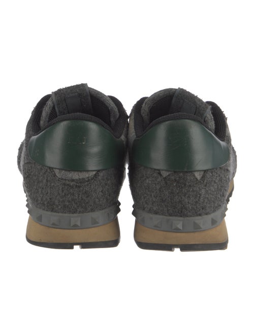 Valentino Rockstud Accents Wool Sneakers