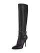 Valentino Rockstud Accents Leather Lace-Up Boots