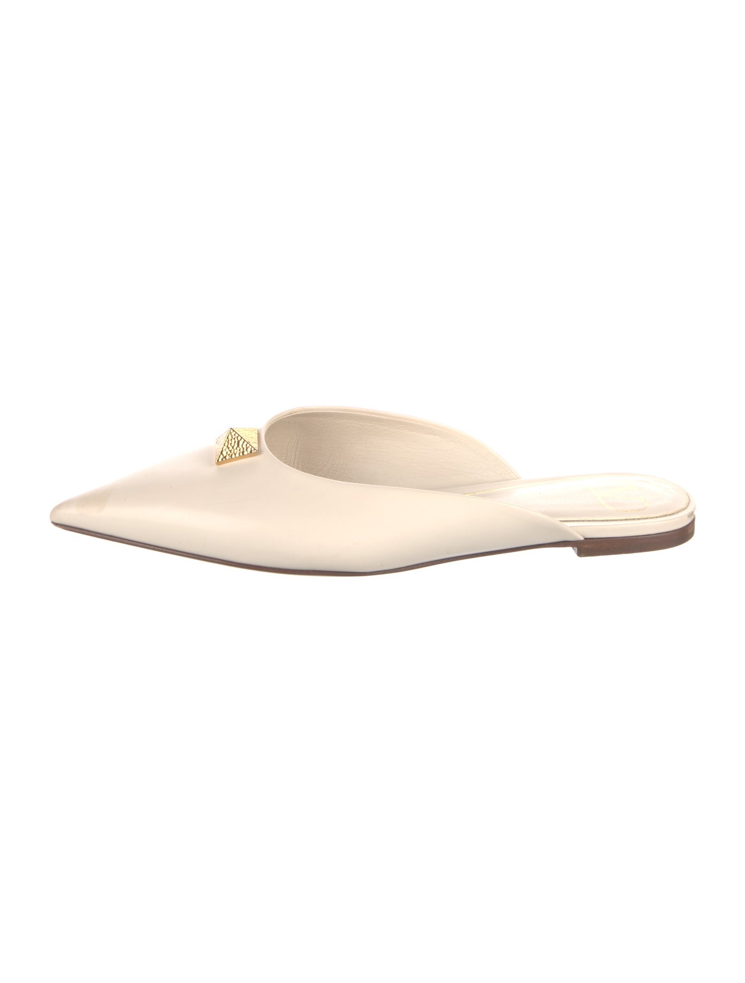 Valentino Rockstud Accents Leather Mules