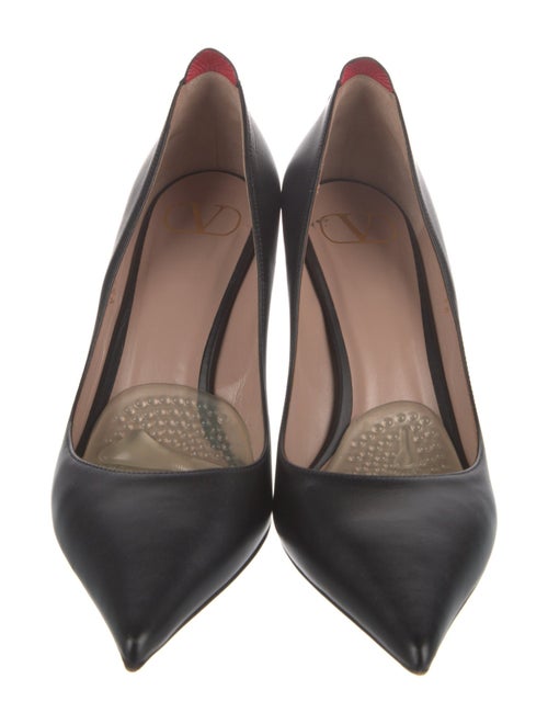 Valentino Rockstud Accents Leather Pumps