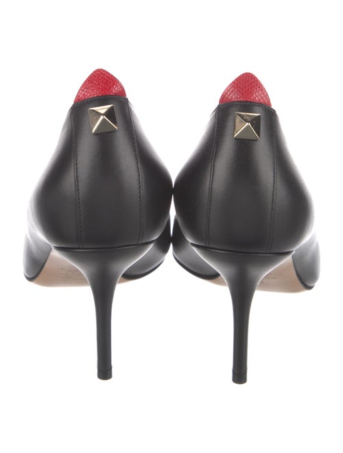 Valentino Rockstud Accents Leather Pumps