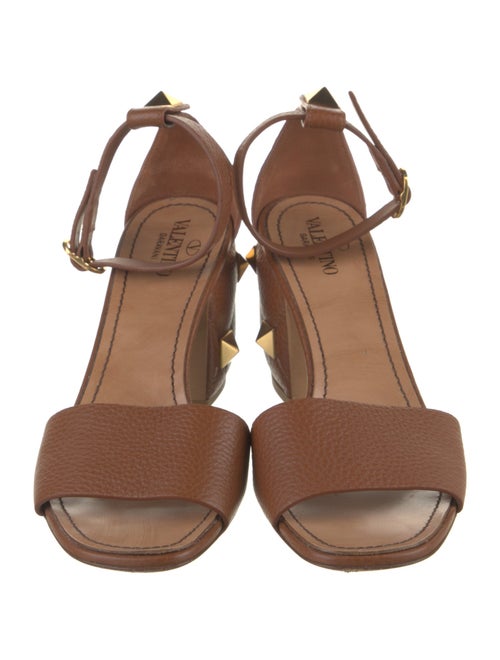 Valentino Rockstud Accents Leather Sandals