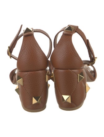 Valentino Rockstud Accents Leather Sandals