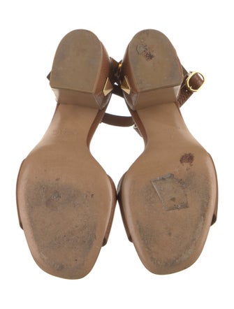 Valentino Rockstud Accents Leather Sandals