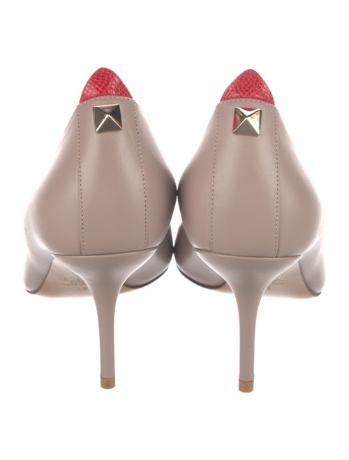 Valentino Rockstud Accents Leather Pumps