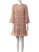 Valentino Lace Pattern Mini Dress