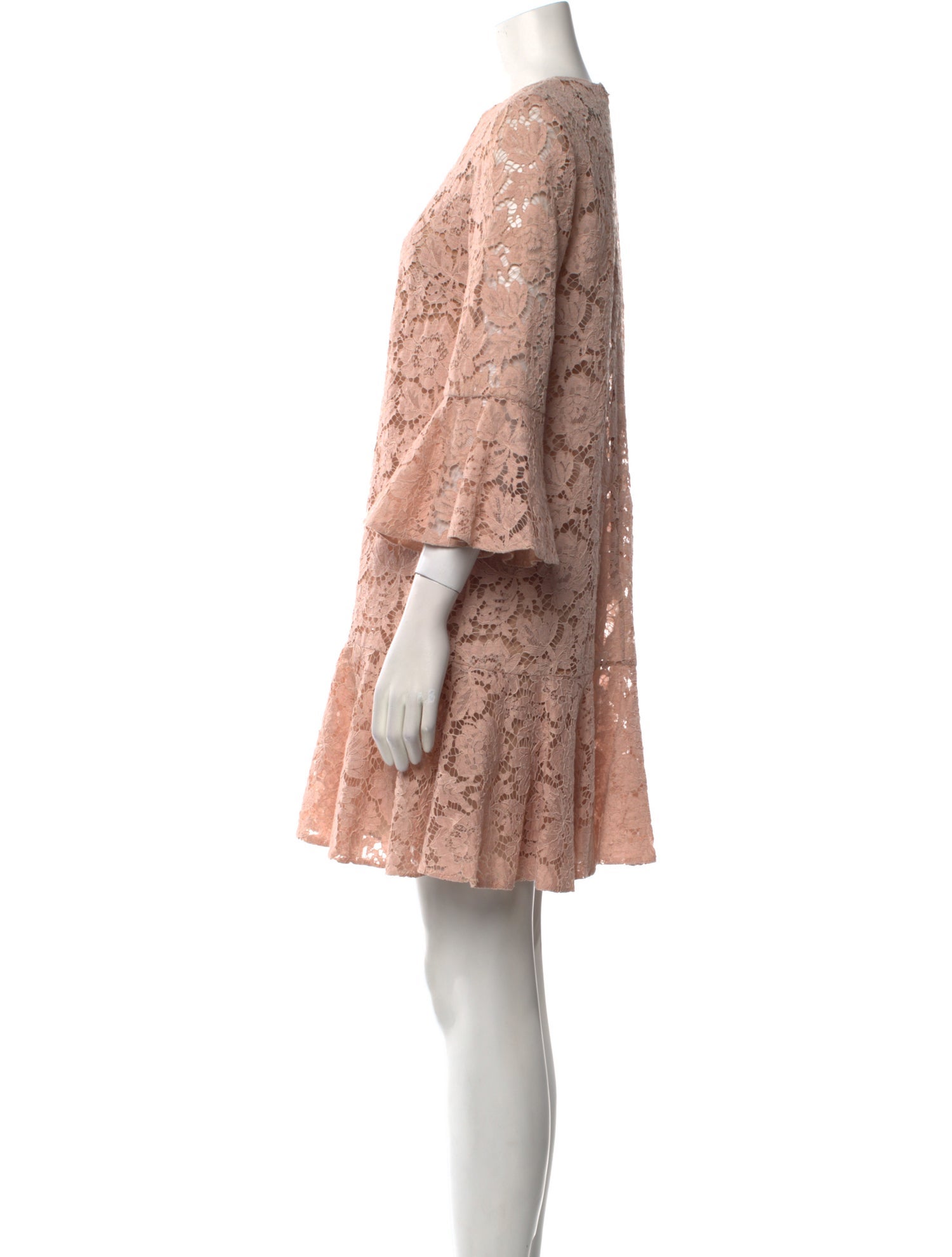 Valentino Lace Pattern Mini Dress