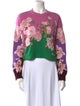 Valentino Virgin Wool Floral Print Sweater