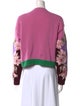 Valentino Virgin Wool Floral Print Sweater