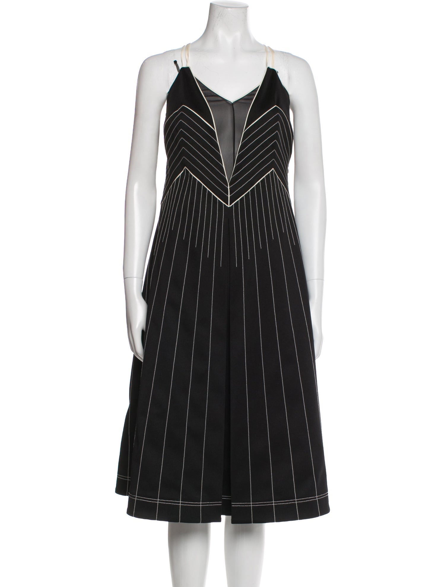 Valentino Silk Midi Length Dress w/ Tags