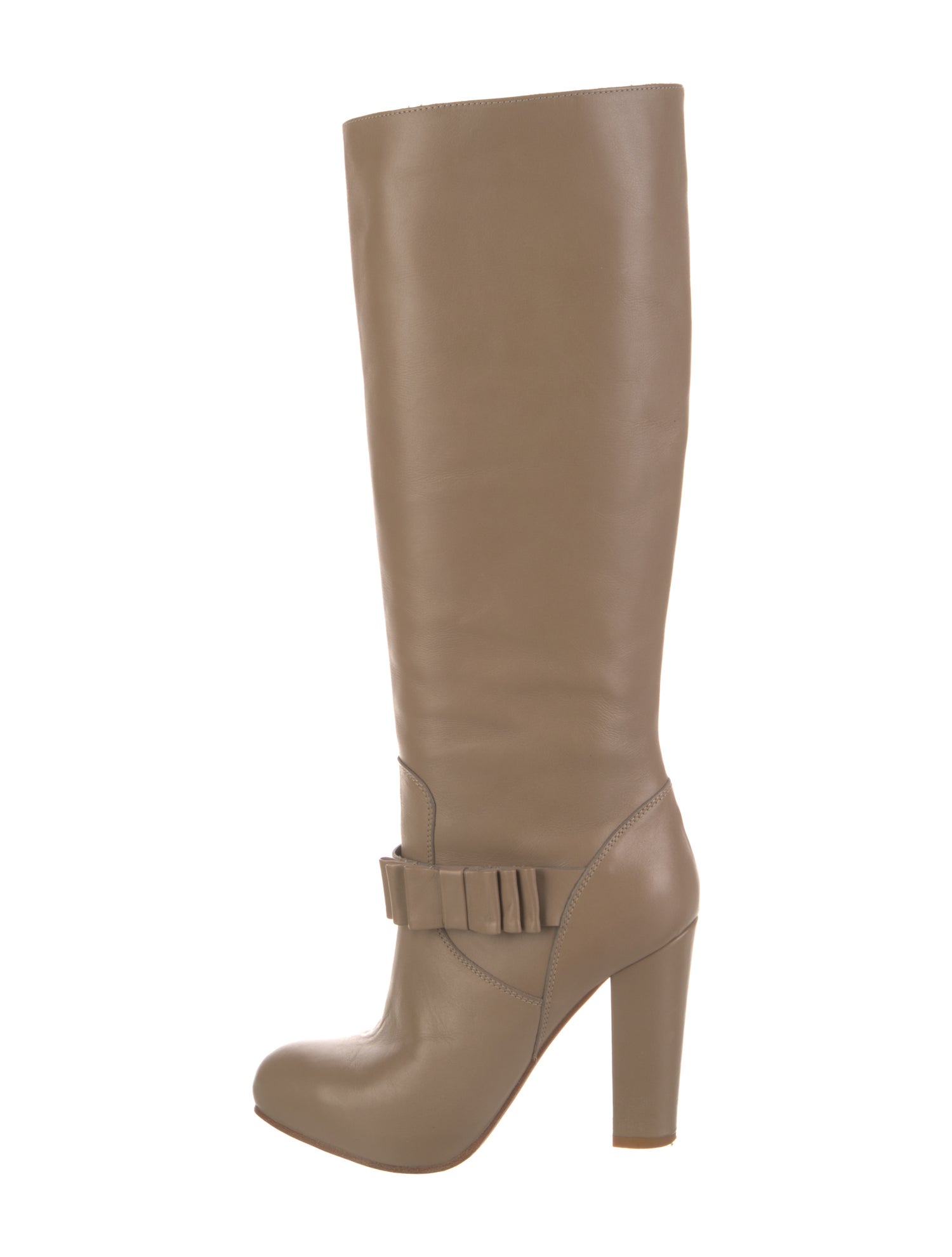 Valentino Rockstud Accents Leather Boots