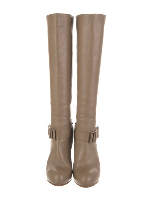 Valentino Rockstud Accents Leather Boots