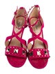 Valentino Rockstud Accents Suede Sandals