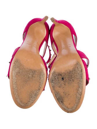 Valentino Rockstud Accents Suede Sandals