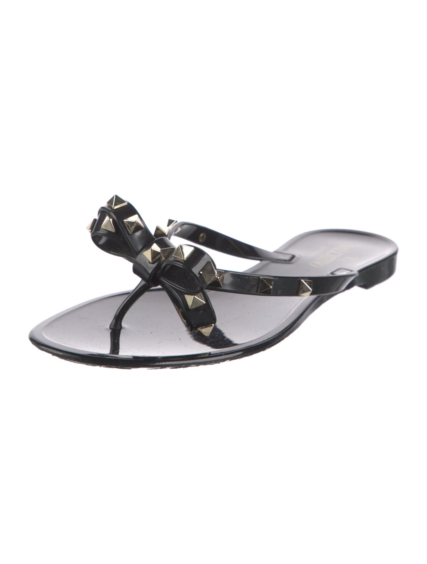 Valentino Rockstud Accents PVC Slides