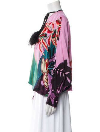 Valentino Silk Printed Blouse