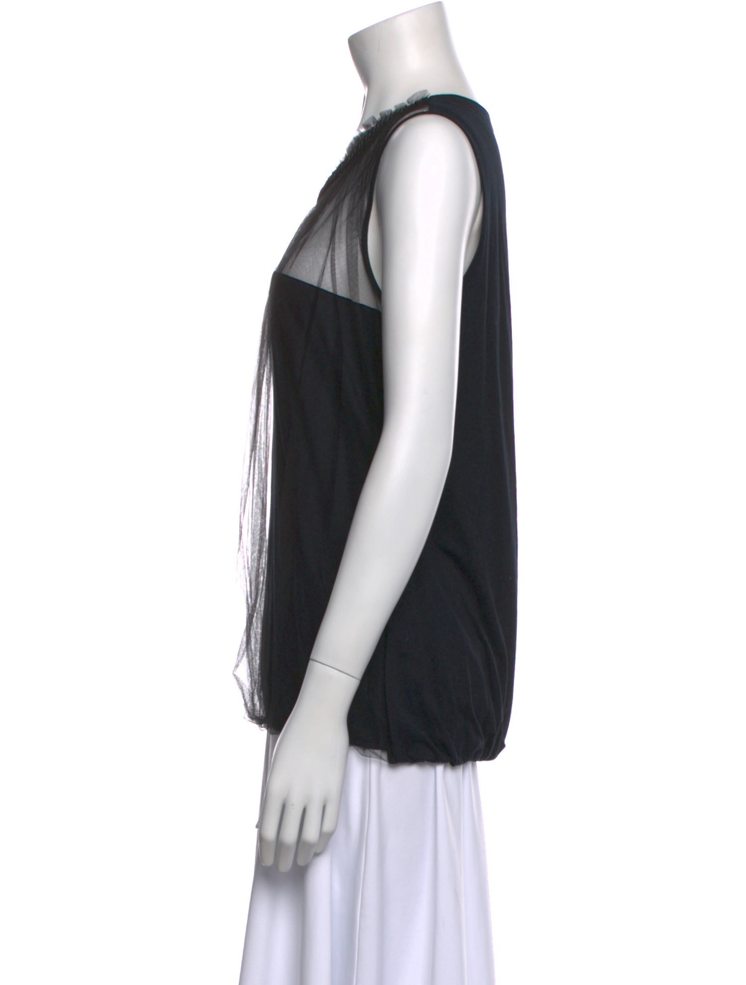 Valentino Scoop Neck Sleeveless Top