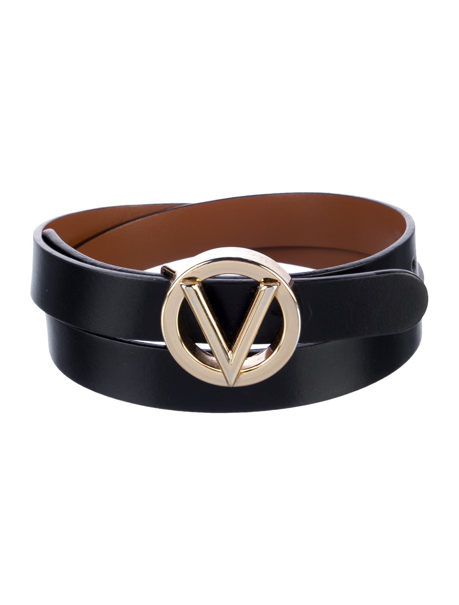 Valentino Skinny Leather Belt