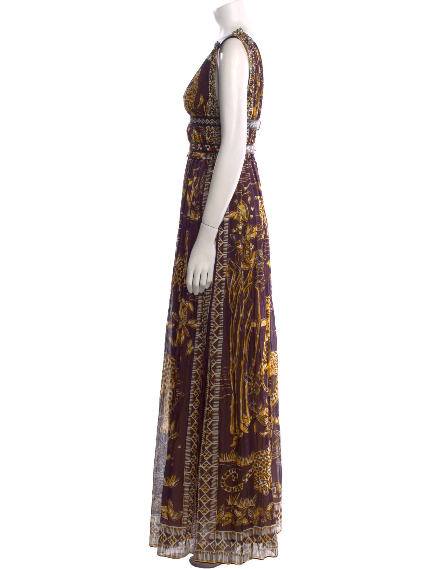 Valentino Printed Long Dress