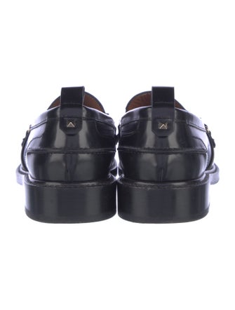 Valentino Rockstud Accents Patent Leather Sneakers