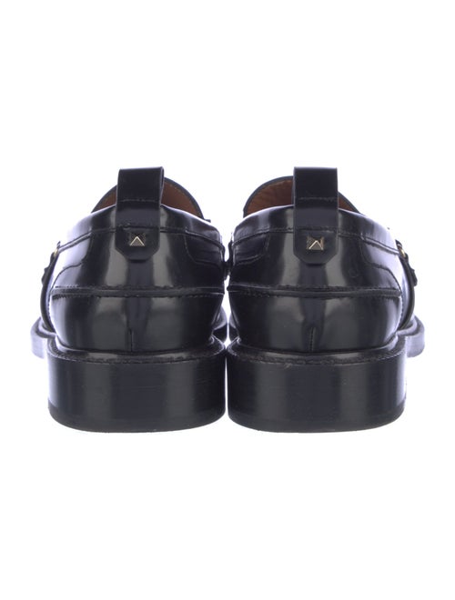 Valentino Rockstud Accents Patent Leather Sneakers