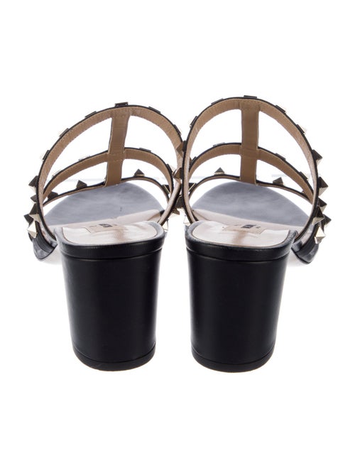 Valentino Rockstud Accents Leather Slides