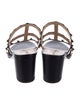 Valentino Rockstud Accents Leather Slides