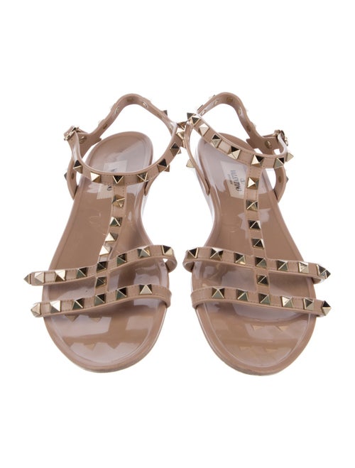 Valentino Rockstud Accents Studded Accents T-Strap Sandals