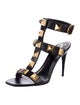 Valentino Rockstud Accents Leather T-Strap Sandals