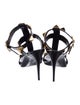 Valentino Rockstud Accents Leather T-Strap Sandals