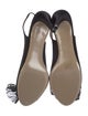 Valentino Satin Bow Accents Slingback Pumps