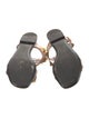 Valentino Rockstud Accents Leather T-Strap Sandals