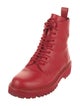 Valentino Leather Combat Boots
