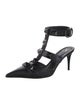 Valentino Rockstud Accents Leather T-Strap Pumps