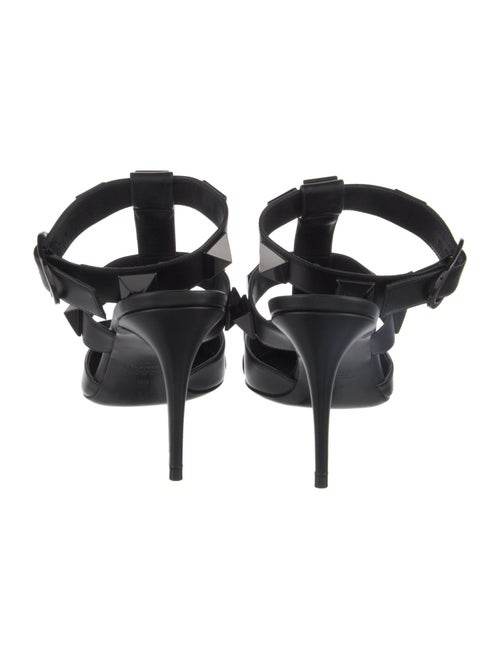 Valentino Rockstud Accents Leather T-Strap Pumps