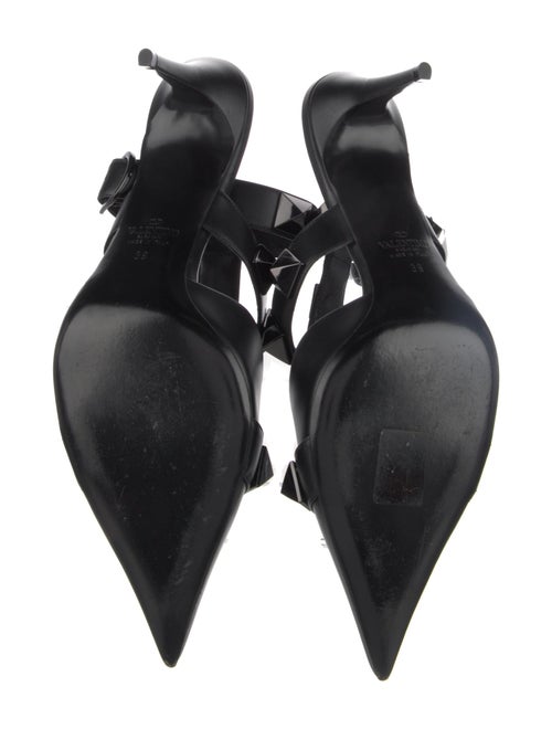 Valentino Rockstud Accents Leather T-Strap Pumps