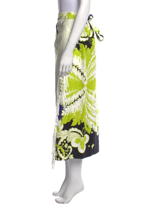 Valentino Floral Print Midi Length Skirt
