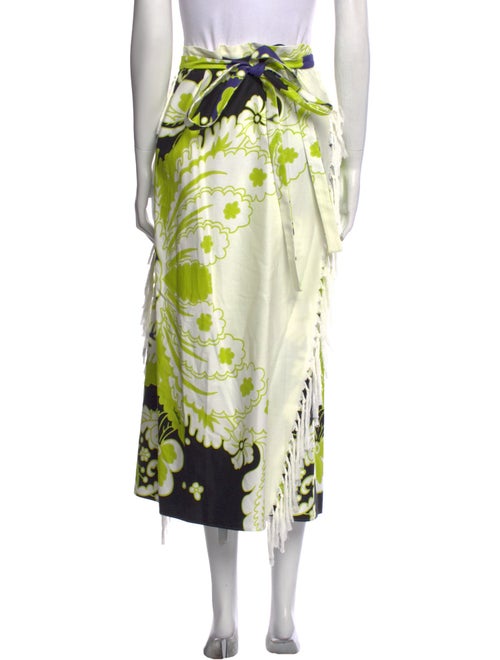 Valentino Floral Print Midi Length Skirt