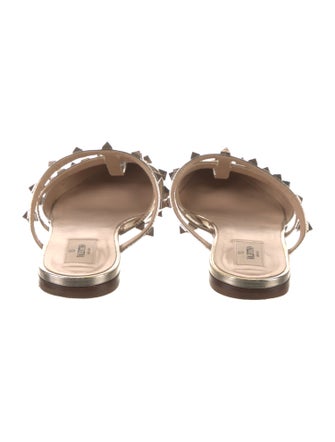 Valentino Leather Studded Accents Mules