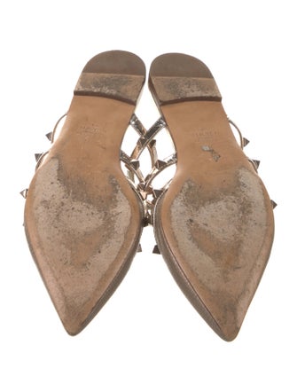 Valentino Leather Studded Accents Mules