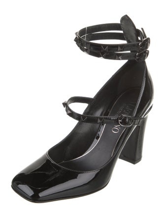 Valentino Rockstud Accents Patent Leather Pumps