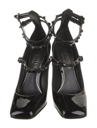 Valentino Rockstud Accents Patent Leather Pumps